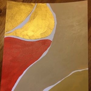 Acrylic art-Golden